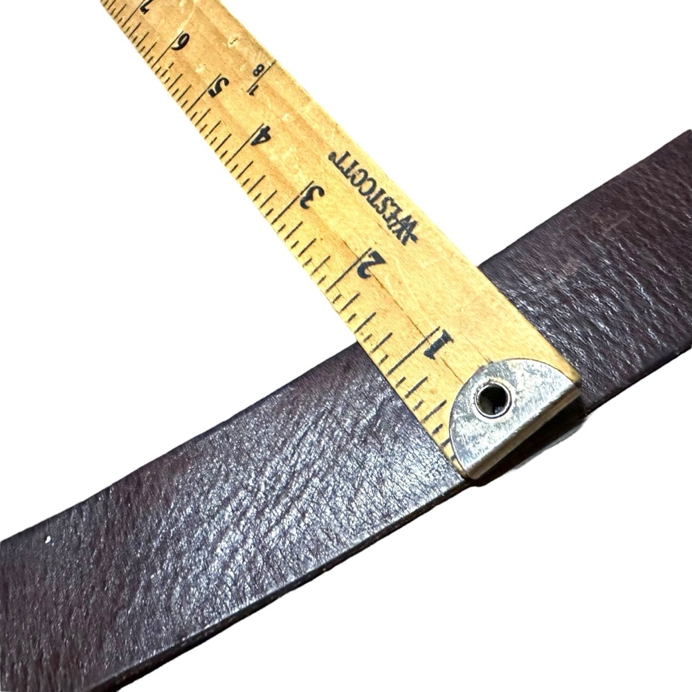 Vintage Abercrombie & Fitch Leather Brown Boho Belt O-RING 34-36 Medium - Picture 9 of 10